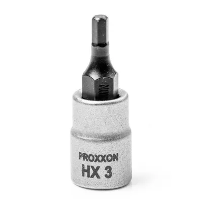 Вложка с накрайник Proxxon външен 6-стен  3 мм х 1/4"