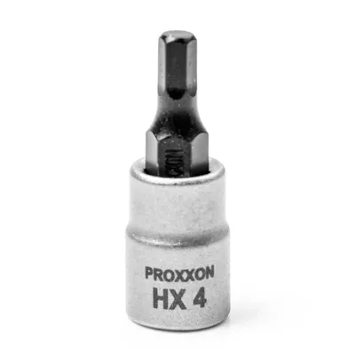 Вложка с накрайник Proxxon външен 6-стен  4 мм х 1/4"