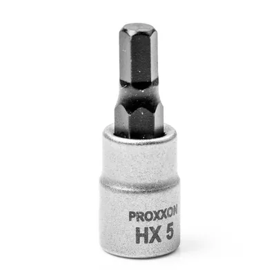 Вложка с накрайник Proxxon външен 6-стен  5 мм х 1/4"