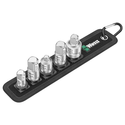 Адаптор преход за вложки Wera комплект 5 бр., 1/4", 3/8", /1/2", 781/5 Set 1