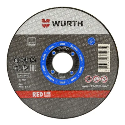 Диск карбофлексен за рязане Wurth на метал  230 мм, 2 мм, 22.23 мм, Red Line Metal