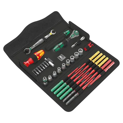 Гедоре комплект Wera вложки с ръчни инструменти  35 бр., Kraftform Kompakt W 1