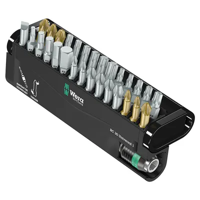 Комплект битове Wera PH/PZ/SB/TX/SW с магнитен държач 1/4", 30 бр., Bit-Check 30 Universal 1