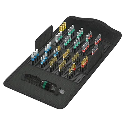 Комплект битове Wera PH/PZ/SB/TX/SW с магнитен държач  1/4", 61 бр., Bit-Safe 61 BiTorsion 1