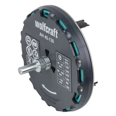 Кръгов трион Wolfcraft със сменяеми ножове  ф 45-130 мм, AH 45-130
