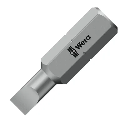Накрайник бит SB Wera прав плосък  SB 0.5x3, 1/4", 25 мм, 800/1 Z