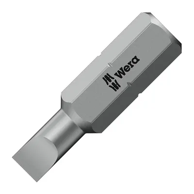 Накрайник бит SB Wera прав плосък  SB 1.2x8, 1/4", 25 мм, 800/1 Z