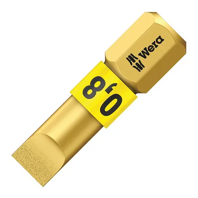 Накрайник бит SB Wera прав плосък торсионен SB 0.8x5.5, 1/4'', 25 мм, 800/1 BDC