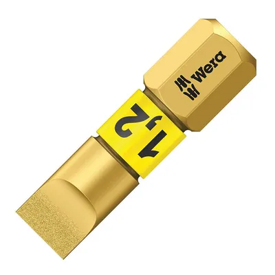 Накрайник бит SB Wera прав плосък торсионен SB 1.2x6.5, 1/4'', 25 мм, 800/1 BDC