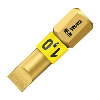 Накрайник бит SB Wera прав плосък торсионен SB 1x6.5, 1/4'', 25 мм, 800/1 BDC
