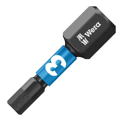 Накрайник бит SW Wera външен 6-стен с покритие SW 3, 1/4'', 25 мм, 840/1 IMP DC Impaktor