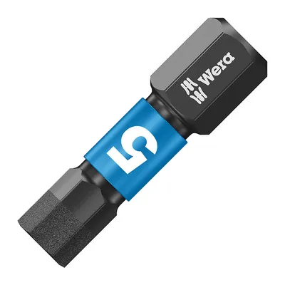 Накрайник бит SW Wera външен 6-стен с покритие SW 5, 1/4'', 25 мм, 840/1 IMP DC Impaktor