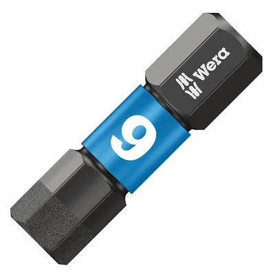 Накрайник бит SW Wera външен 6-стен с покритие SW 6, 1/4'', 25 мм, 840/1 IMP DC Impaktor