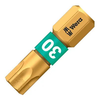 Накрайник бит TX Wera Torx торсионен, с покритие TX 30, 1/4'', 25 мм, 867/1 BDC