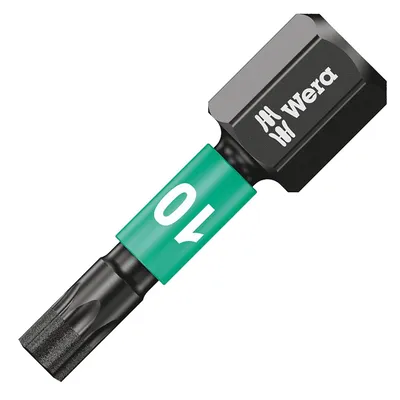 Накрайник бит TX Wera Torx торсионен, ударен, с покритие TX 10, 1/4", 25 мм, 867/1 IMP DC Impaktor