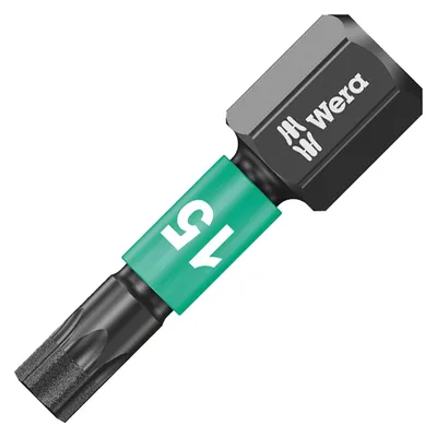 Накрайник бит TX Wera Torx торсионен, ударен, с покритие TX 15, 1/4'', 25 мм, 867/1 IMP DC Impaktor