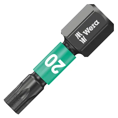Накрайник бит TX Wera Torx торсионен, ударен, с покритие TX 20, 1/4'', 25 мм, 867/1 IMP DC Impaktor