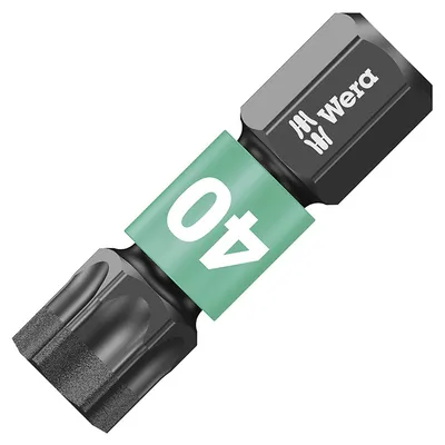 Накрайник бит TX Wera Torx торсионен, ударен, с покритие TX 40, 1/4'', 25 мм, 867/1 IMP DC Impaktor