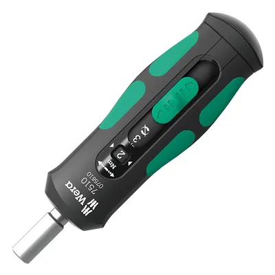 Динамометрична отвертка Wera с държач за битове  1/4"x147.5 мм, 1-3 Nm, 7510 Kraftform Safe-Torque Speed Torque