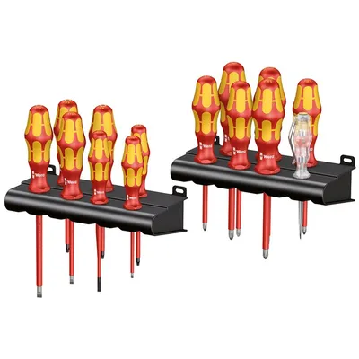 Комплект електротехнически отвертки Wera SB/PH/PZ/TX  14 бр., Kraftform Plus 100 VDE Big Pack