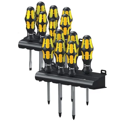 Комплект отвертки Wera PH/PZ/SB/TX  13 бр., Kraftform Plus 100 VDE Big Pack