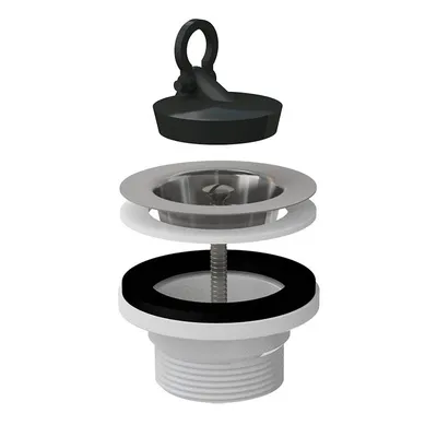 Витло за сифон на мивка Alca Plast пластмасово  ф 70 мм x 1 1/2", A33