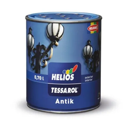 Алкидна боя Helios за дърво и метал  антик, 0.7 л, антрацит, Antik Tessarol