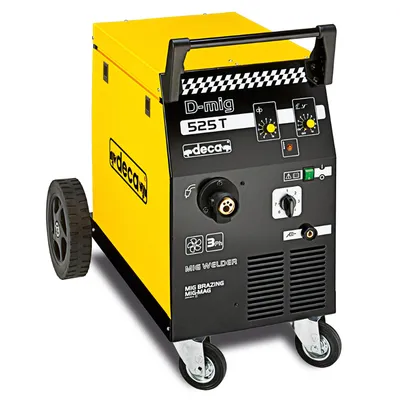 Апарат заваръчен Deca MIG/MAG с телоподаващо у-во  220 A, 400 V, стомана 0.6-1 мм, D-MIG 525T