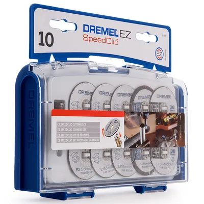 Диск карбофлексен за рязане Dremel на метал 10 бр. в к-кт 38 мм, EZ SpeedClic SC690