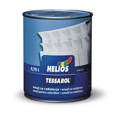 Емайллак Helios алкиден за радиатори 0.75 л, бял, Tessarol
