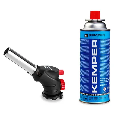 Газова горелка Kemper за пропан-бутан флакон с пиезо запалване  0.227 л, 1057KIT