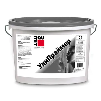 Грунд за фасадни мазилки Baumit акрилен  5 кг, бял, UniPrimer