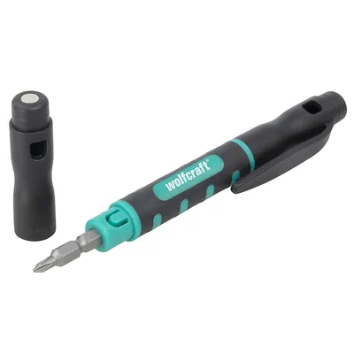 Комплект битове Wolfcraft двустранни с магнитен държач  1/4"