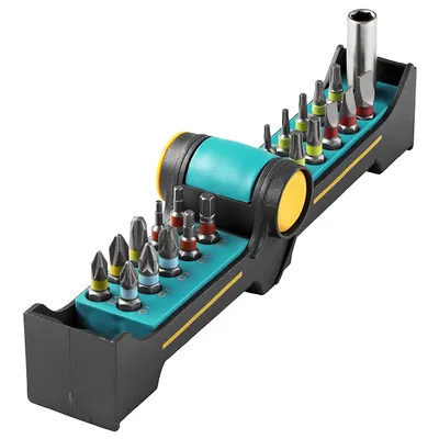 Комплект битове Wolfcraft PH/PZ/SB/TX/SW с магнитен държач  1/4", 25 мм, 21 бр.