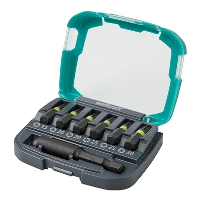 Комплект битове Wolfcraft TX Torx с магнитен държач  TX 15/20/25/30, 25 мм, 7 бр.