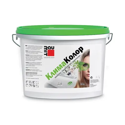 Латексова боя Baumit паропропусклива  14 л, бяла, KlimaColor