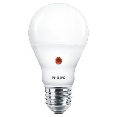 LED крушка Philips E27 неутрално бяла със сензор 6.5 W, 4000 K, 230 V, LED D2D