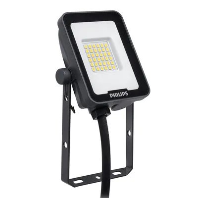 LED прожектор Philips 10 W, 230 V, 4000 K, черен, Ledinaire BVP164
