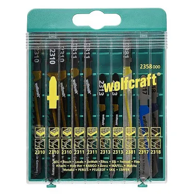 Нож за зеге Wolfcraft комплект праволинейно, 10 бр.