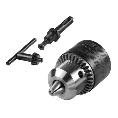 Патронник Wolfcraft с ключ на резба за бормашина 1/2", 20 UNF, 1.5-13 мм, Economy