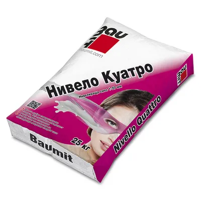 Саморазливна подова замазка Baumit за закрито  сива, 25 кг, Nivello Quattro