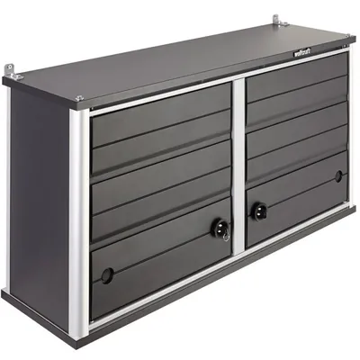 Шкаф Wolfcraft метален за инструменти 985х300х500 мм, 50 кг, тъмносив