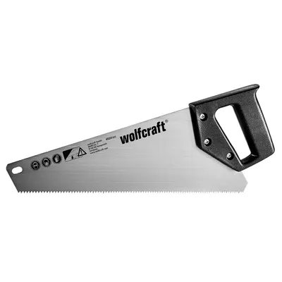 Дърводелски трион Wolfcraft със закалени зъби  350 мм, 9 мм