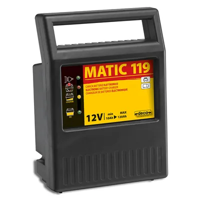 Зарядно за акумулатор Deca с автоматичен прекъсвач   12 V, 10-120 Ah, MATIC 119
