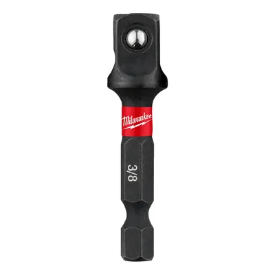 Адаптор преход за вложки Milwaukee  шестостен - квадрат, 1/4" х 3/8", Shockwave