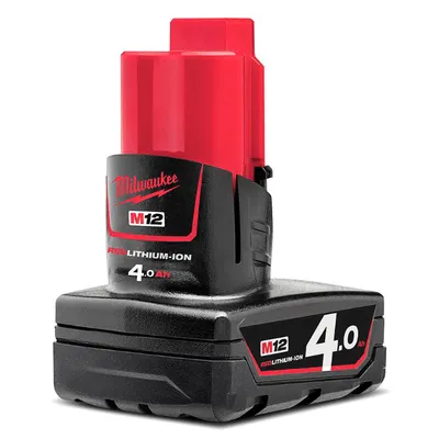 Акумулаторна батерия Milwaukee Li-Ion за електроинструменти 12 V, 4 Ah, M12 B4