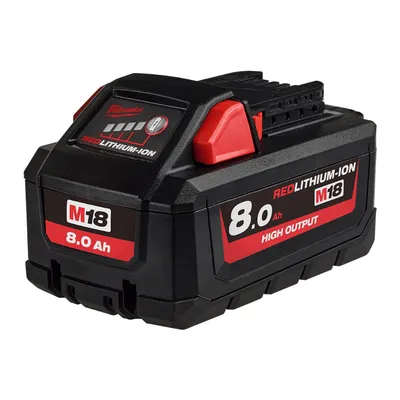 Акумулаторна батерия Milwaukee Li-Ion за електроинструменти 18 V, 8 Ah, M18 High Output
