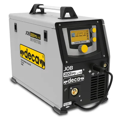 Апарат заваръчен Deca MIG-MAG, TIG и MMA 220 A, 230 V, 1.6-4 мм, 0.6-1.2 мм, 3 м, аргон, въглероден диоксид, JOB 220P LAB