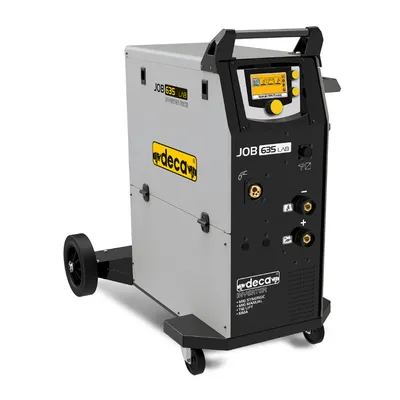Апарат заваръчен Deca MIG-MAG, TIG и MMA  330 A, 230/400 V, 1.6-5 мм, 0.6-1.2 мм, 3 м, аргон, въглероден диоксид, JOB 635 LAB