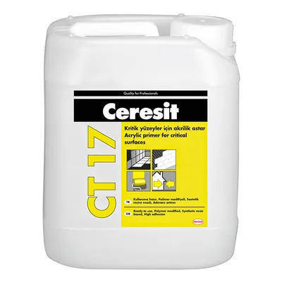 Грунд за бои и шпакловки Henkel дълбокопроникващ 10 л, безцветен, Ceresit CT 17